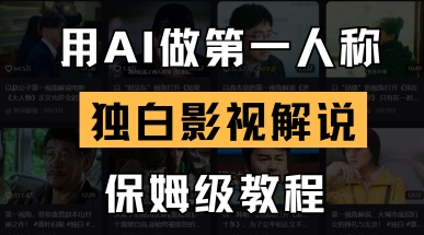 用AI做第一人称独白影视解说,手把手教学,保姆级教程-轻创终点站