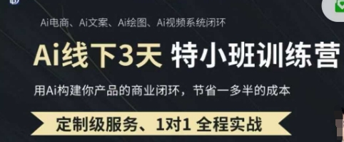 AI实操培训第20-21期线下，0基础保姆级教程，3月最新整理，企业获客、降本增效、打造超级个体-轻创终点站